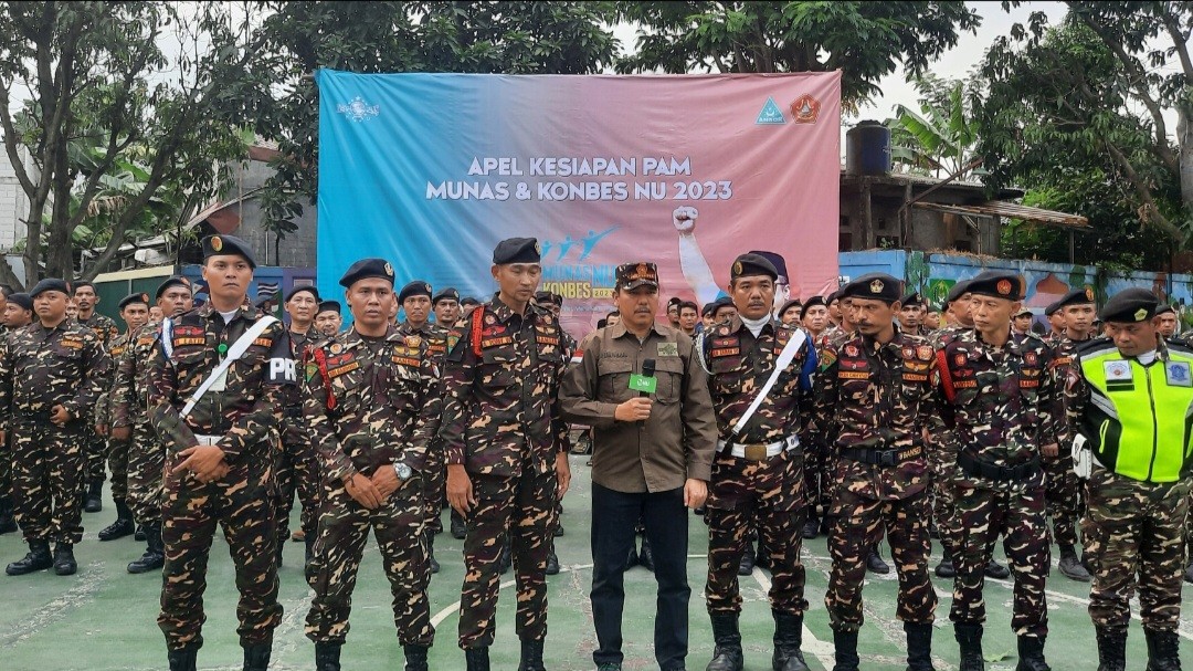 Gladi Bersih Banser DKI Jakarta untuk Apel Kesiapsiagaan Pengamanan Munas dan Konbes NU 2023