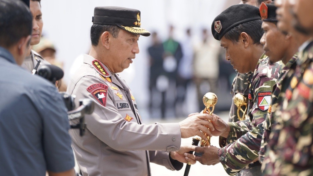 Kapolri Hadiri Apel Banser, 10.000 Personel Disiapkan Amankan Nataru